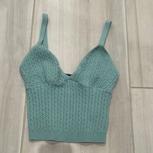 Alice + Olivia Kenna Cable-Knit Cotton-Blend Tank, XS